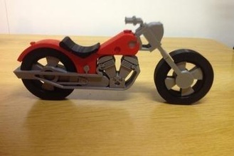 jigsaw motorbike toys puzzle 3d print model - Mito3D