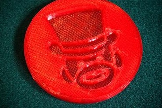julius token Other sock monkey poker chip hat magic 3d print model - Mito3D