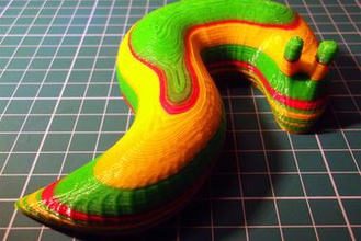 jumbo - banana slug high res 'shaker' toys samba shaker rattle 3d print model - Mito3D