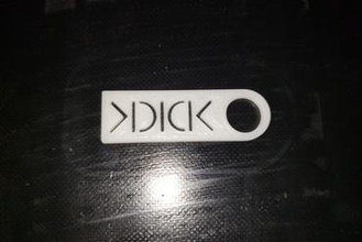 kdick keychain other pendant 3d print model - Mito3D