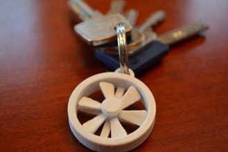 key chain propeller gadget 3d print model - Mito3D