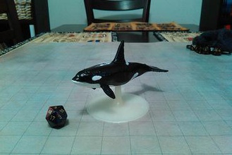 killer whale table de jeu les miniatures l'orque orca dessus rpg un rôle le mdn d&d donjons dragons & 3d print model - Mito3D