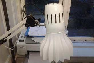 abat-jour lampe de bureau 2 versions droites vrille votre maison la 3d print model - Mito3D