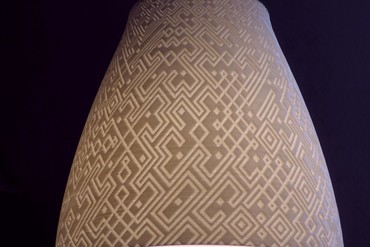 lampshade semi random geometric patterns your home art blender 3D print model - Mito3D