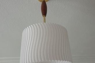 abat jour vague hexagonal Accueil maison lampe ombre uk 3d print model - Mito3D