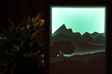 Landschaft Szene Licht Box Zuhause Haus Leuchtkasten Lampara Lampe 3d print model - Mito3D