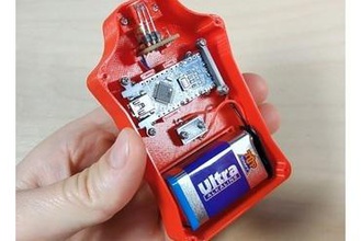 tacómetro láser basado en arduino gadget el nano elite gusano 3d print model - Mito3D
