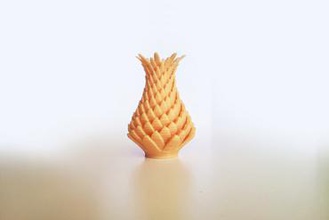 leaf vase 4 other 3d print model - Mito3D