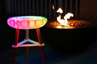 led chair your home stool furniture 3d print model - Mito3D