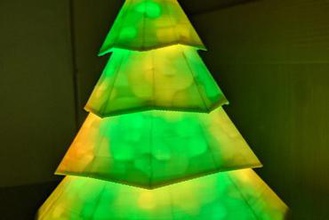led christmas tree your home strip mount decoration 3d print model - Mito3D