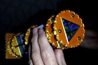 LED caleidoscopio juguetes microbit Código Postal loseta espejos 3d print model - Mito3D