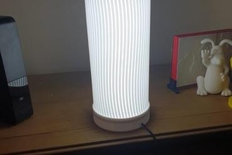 LED mesa lámpara pantalla 3d print model - Mito3D