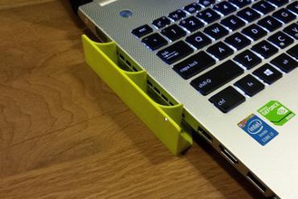 esquerdo redirecionar o fluxo de ar portátil coisa gadget laptop 3d print model - Mito3D
