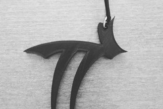 legacy kain soul reaver - tsephon clan symbole bijoux vampire le les symboles jeu des boucles d'oreilles collier 3d print model - Mito3D