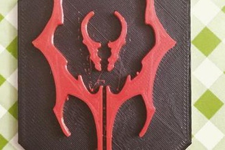 legado de kain soul reaver clan del símbolo la joyería vampiro el collar llavero 3d print model - Mito3D