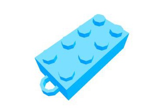 lego earrings jewelry 3d print model - Mito3D
