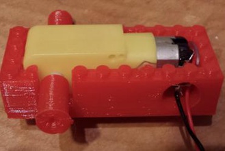 lego Getriebemotor Gehäuse--überarbeitet - Spielzeug mindstorms 3d print model - Mito3D