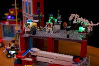 lego tuğlaları açtı oyuncaklar şehir led 3d print model - Mito3D