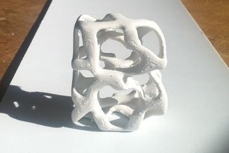 lettera b art voronoi 3d print model - Mito3D