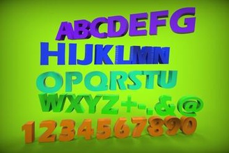las letras de los números Impresora 3d piezas mejoras ultimaker pla 3d print model - Mito3D