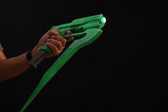 mentira suelta stormflower rwby fabricante de bricolaje adafruit el anime arma fuego prop cosplay la cuchilla neopixel led 3d print model - Mito3D