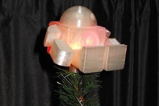 de la luz, árbol figuritas su casa makingmerry navidad el ornamento 3d print model - Mito3D