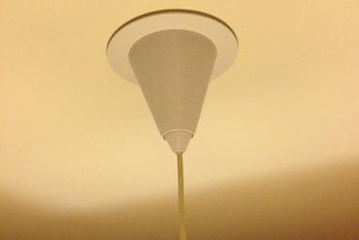 luz de teto cobertura do dossel sua casa tampa lâmpada colorfabb 3d print model - Mito3D