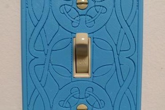 light switch faceplate - viking mashup your home 3d print model - Mito3D