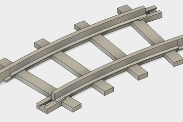 lionel pronto para jogar curva trilho de trem brinquedos pronta a curvo 3D print model - Mito3D