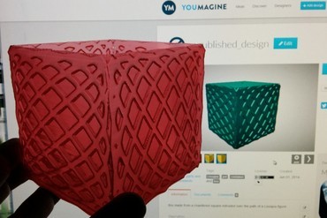 lissajou caixa Impressora 3d de peças acessórios a recipiente pote 3D print model - Mito3D