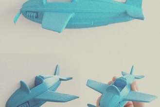 avión pequeño los juguetes plano vehículo la aeronave 3d print model - Mito3D