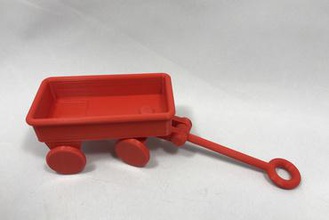 petit chariot rouge les jouets wagon 3d print model - Mito3D