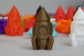 little rocket toys toy space supportless missile 3d print model - Mito3D