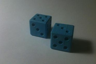 loaded dice games die weighted cheat 3d print model - Mito3D