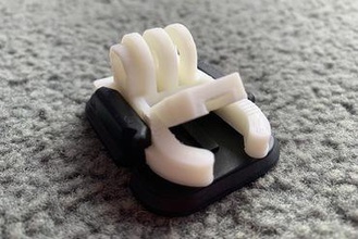 lockable gopro quick release clip gadget lock leftover filament 3d print model - Mito3D