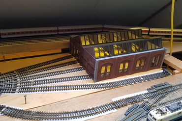 locomotive shed h0 miniatures 3D print model - Mito3D