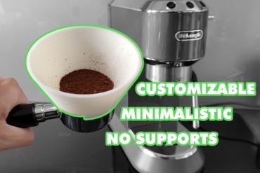 Longhi widmen Siebträger Trichter 51 mm Zuhause Haus Delonghi Kaffee 3d print model - Mito3D