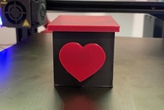 lovebox clone - send love messages Gadget wemos valentine's day valentines gift oled websocket gadget electronics project 3d print model - Mito3D