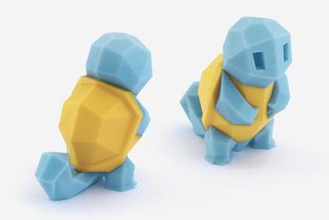 low-poly squirtle - multi dual extrusion version toys 3ds bcn3d bulbasaur charmander chikorita color colour cyndaquil extruder faceted gamer geometric geometry low poly minimal mk2 nintendo pikachu pixel pixelart pokemon polygon polygons prusa i3 retro sigma simple tortoise totodile turtle ultimaker 3 video game videogame 3d print model - Mito3D