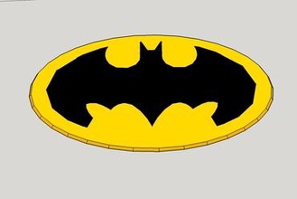 low poly batman sign other logo symbol belt 3d print model - Mito3D
