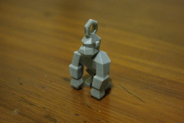 baja poli donkey kong anillo de claves las miniaturas flowalistik el gorila nintendo la colección juegos video 3D print model - Mito3D