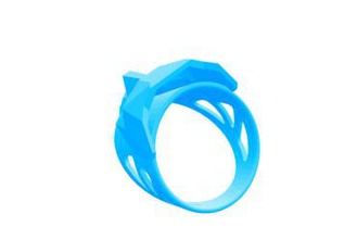 low poly mask ring remix jewelry 3d print model - Mito3D