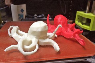 low-poly octopus miniaturen 3d print model - Mito3D