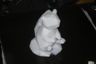 low poly scoiattolo art 3d print model - Mito3D