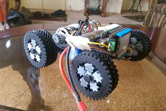 lowcost robot chassis beta maker diy gear 3d print model - Mito3D
