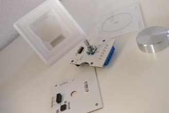 ltech d61 led dimmer titular de soporte la tabla su casa el regulador luz pie sobremesa 3d print model - Mito3D