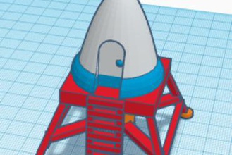 lunar lander - Spielzeug Raum Mond 3d print model - Mito3D