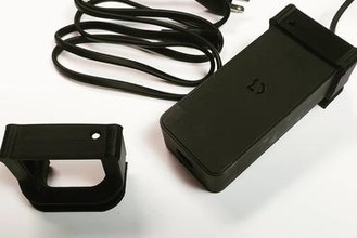 m365 e-scooter charger cable management caps gadget xiaomi cablemanagement 3d print model - Mito3D