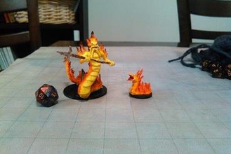 magma cobras miniaturas salamandra serpente de fogo dnd d&d masmorras e dragões dungeons & dragons pathfinder 3d print model - Mito3D