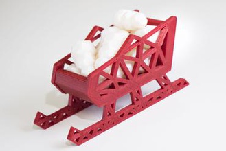 11 - tedavi süresi kızak ev süs Noel kış faberdashery Baba santa zaman davran Yapma 25 gün 3d print model - Mito3D